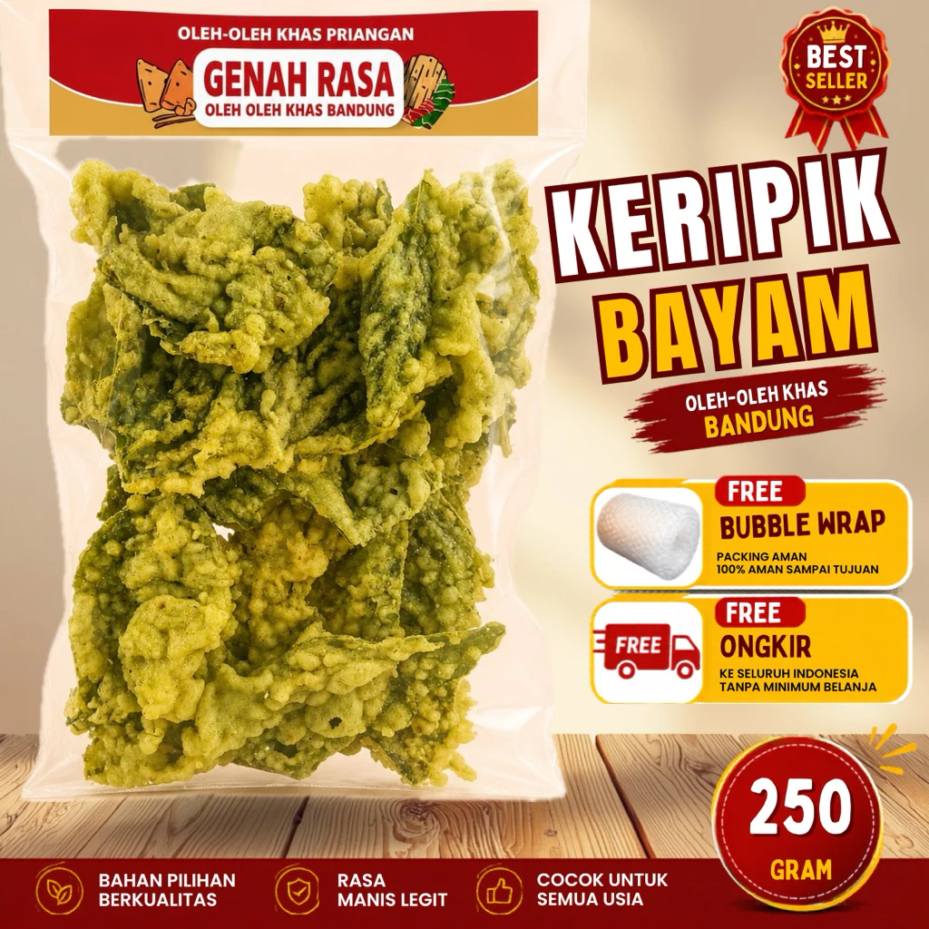 Keripik Bayam Crispy 250 g