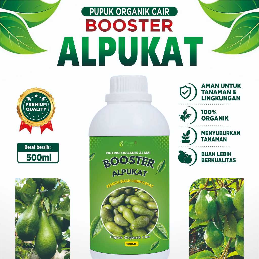Pupuk Cair Avocado Booster 500 ML - Organik, Ramah Lingkungan, Mudah Digunakan
