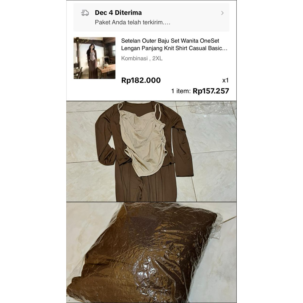 Setelan Outer Baju wanita Oneset