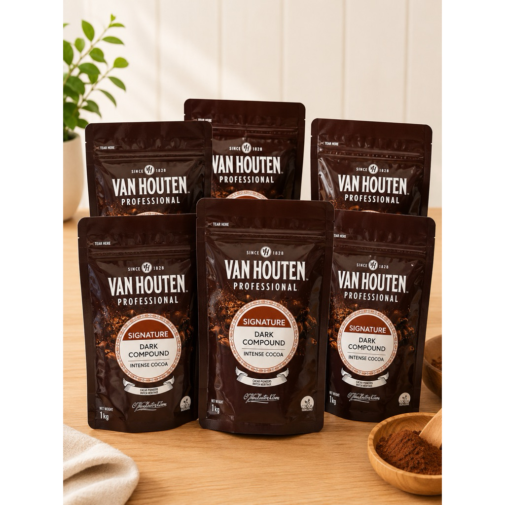 Van Houten Intense Cocoa Coin Compound 1KG| Van Houten Professional Coin Compound | Van Houten Choco