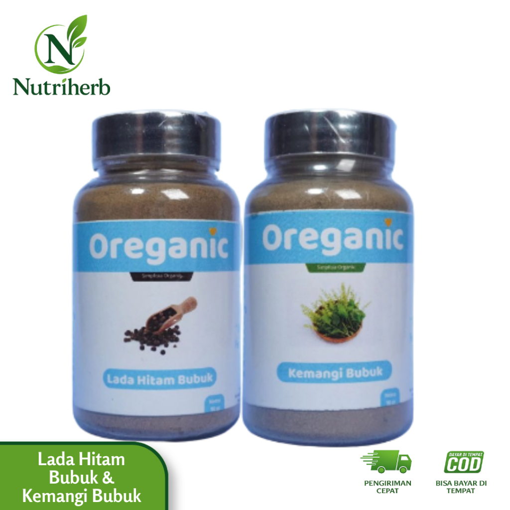 OREGANIC - Paket Lada Hitam Bubuk & Kemangi