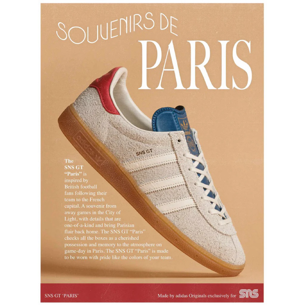 Adidas Originals SNS GT “PARIS” size 44EUR/ 10US