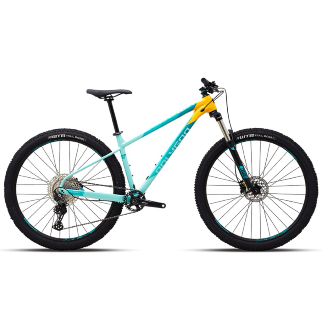 sepeda polygon xtrada 7 yellow blue
