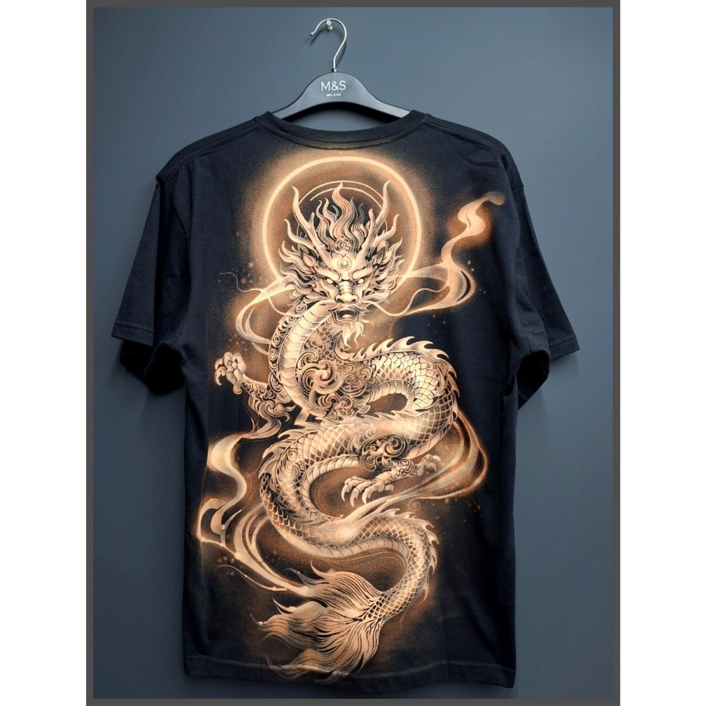 CUSTOM/Kaos lukis  /Handmade/Bleach  Painting/Bleaching//Combed 24s