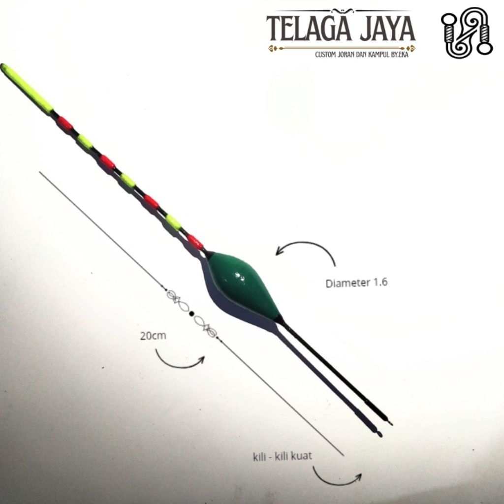 kampul pelampung pancing anti badai by.telaga jaya ZR