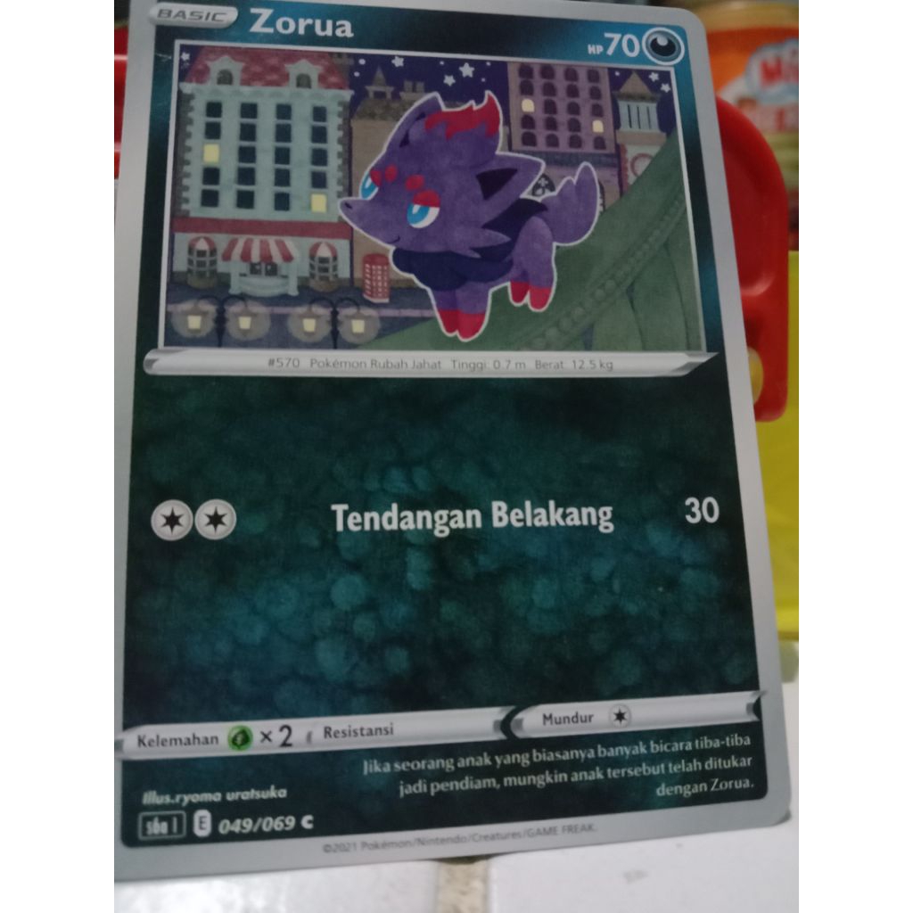 zorua 049/069 kartu pokemon TCG Indonesia
