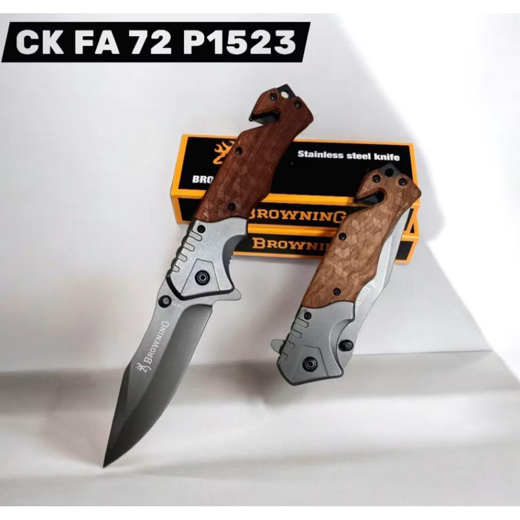 Alat Potong Lipat Browning FA72 P1523 Outdoor Portable Stainless Steel Multifungsi