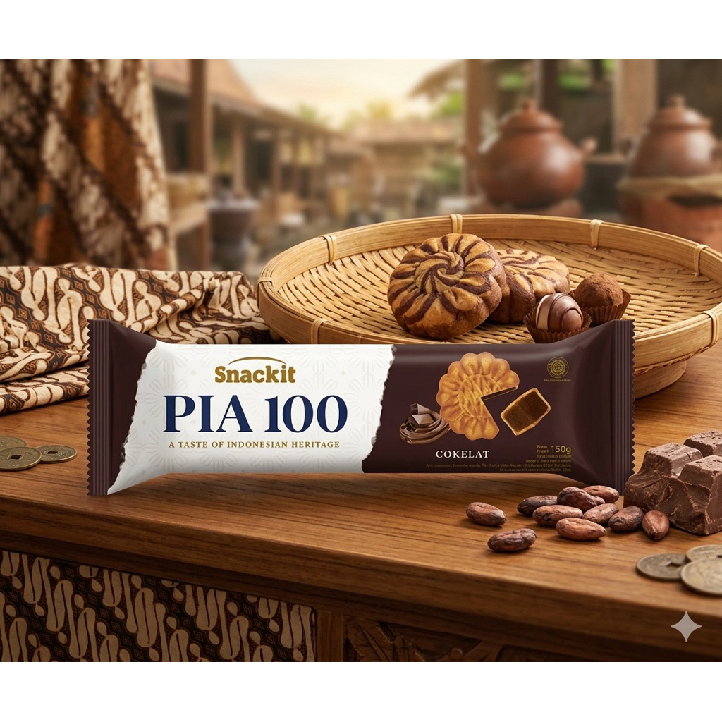 Pia 100 Kue Pia Coklat 150G