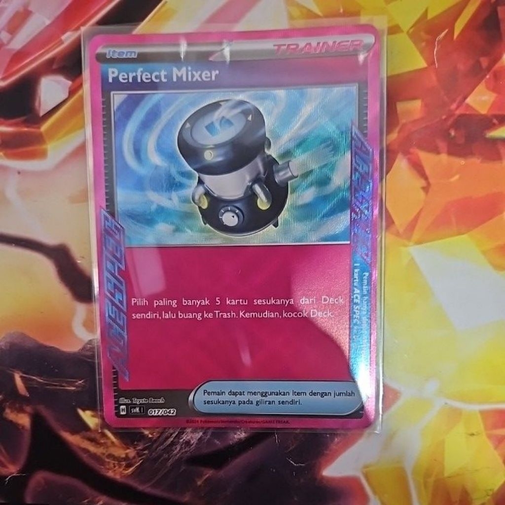 kartu pokemon tcg indonesia item trainer ace spec perfect mixer 017 svk