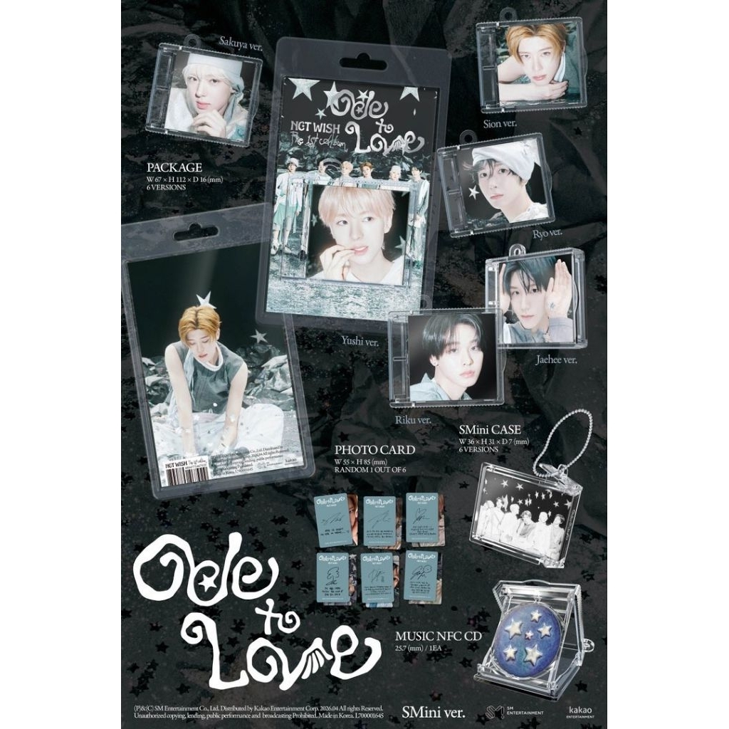 NCT WISH SMINI ODE TO LOVE SEALED
