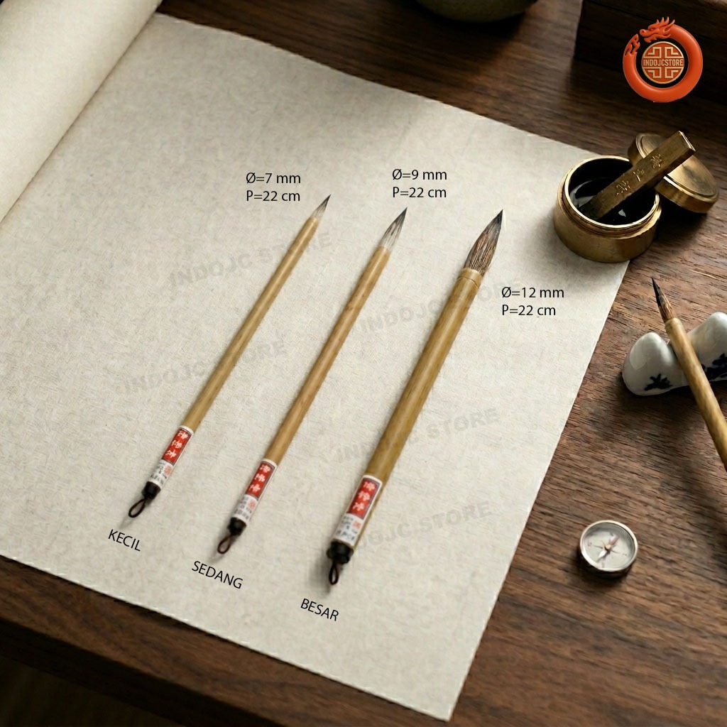 Mao pit/ Mo Pit / Kuas Cina / Kuas Kaligrafi Cina arab / Mopit bambu lukis