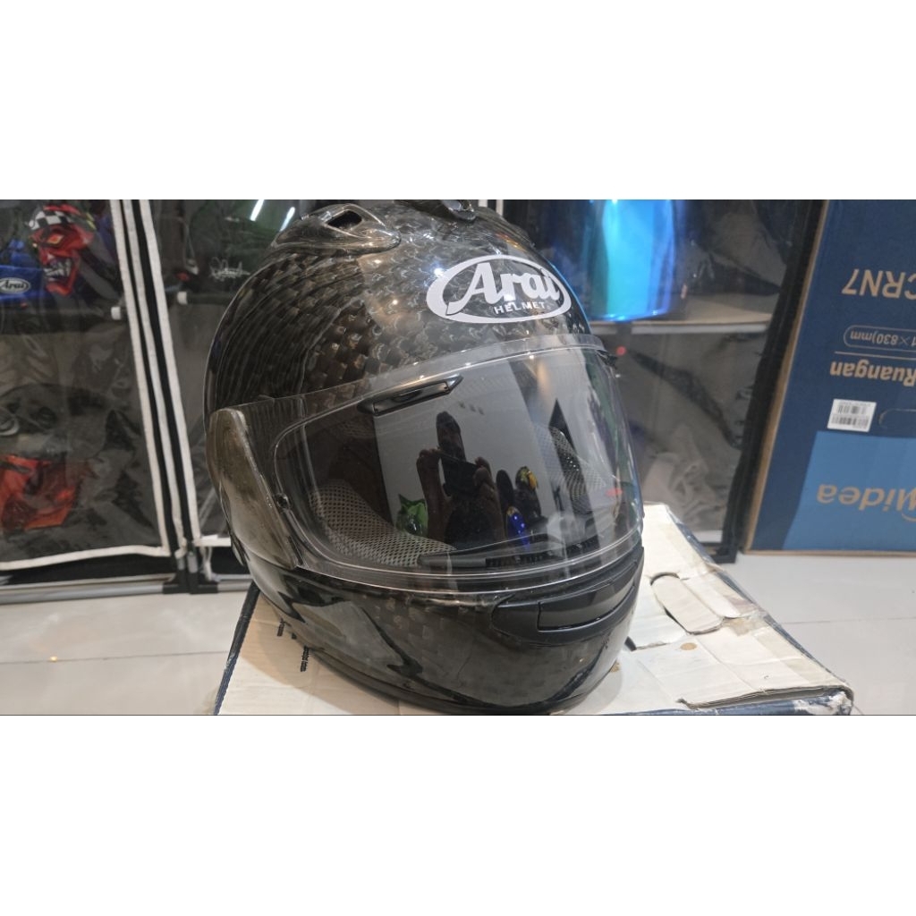 Arai rx7x carbon skinning src look bukan copy atau cetakan