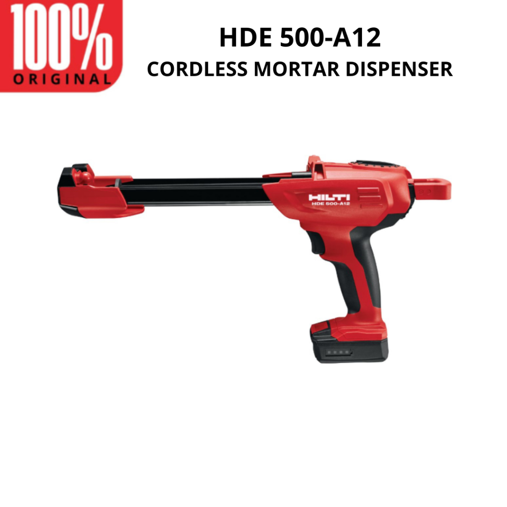 HILTI HDE 500 A-12 Cordless Mortar / Gun Chemical HILTI Baterai