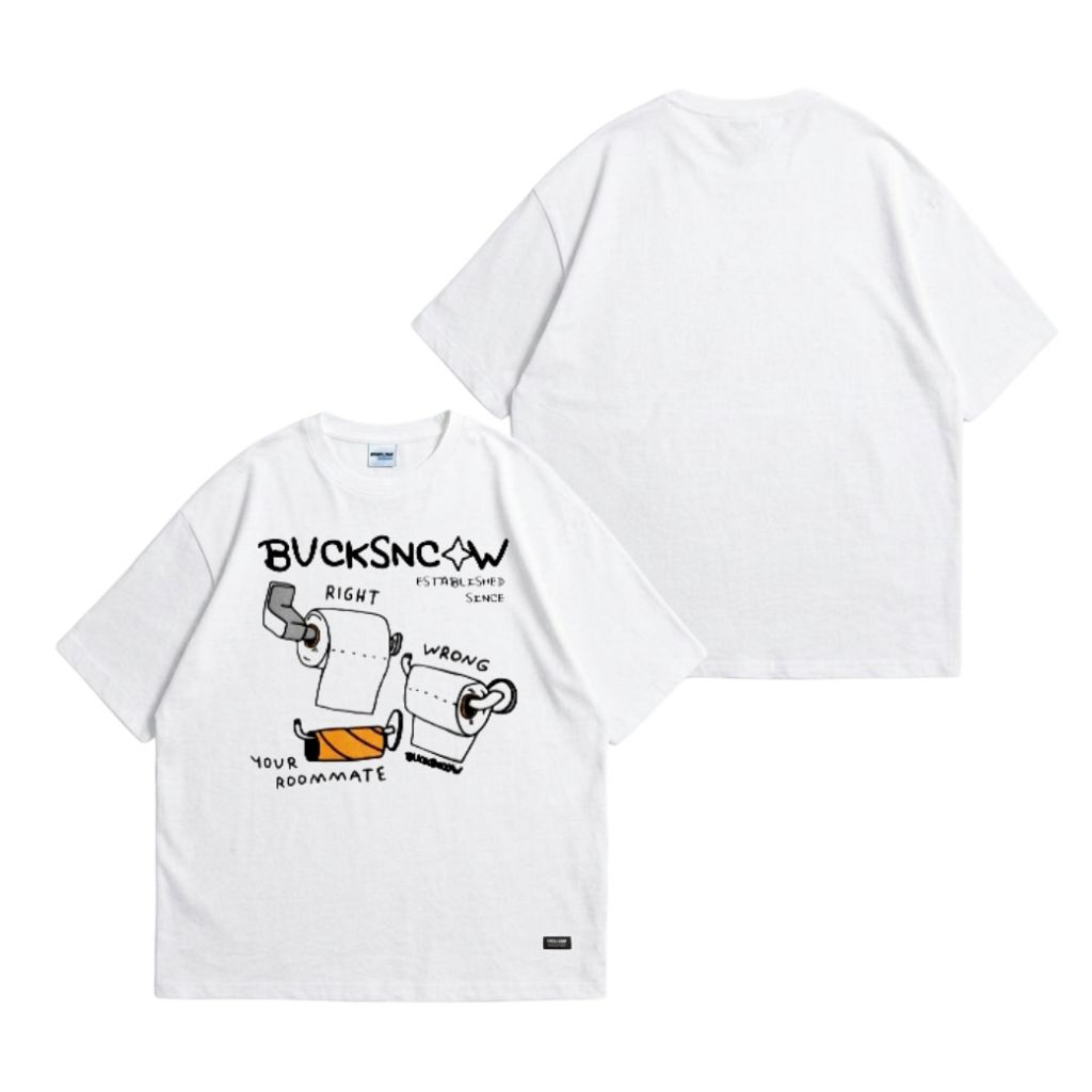 T-SHIRT BUCKSANDCOW OVERSIZE - ESTABLISHED - KAOS BUCKS & COW