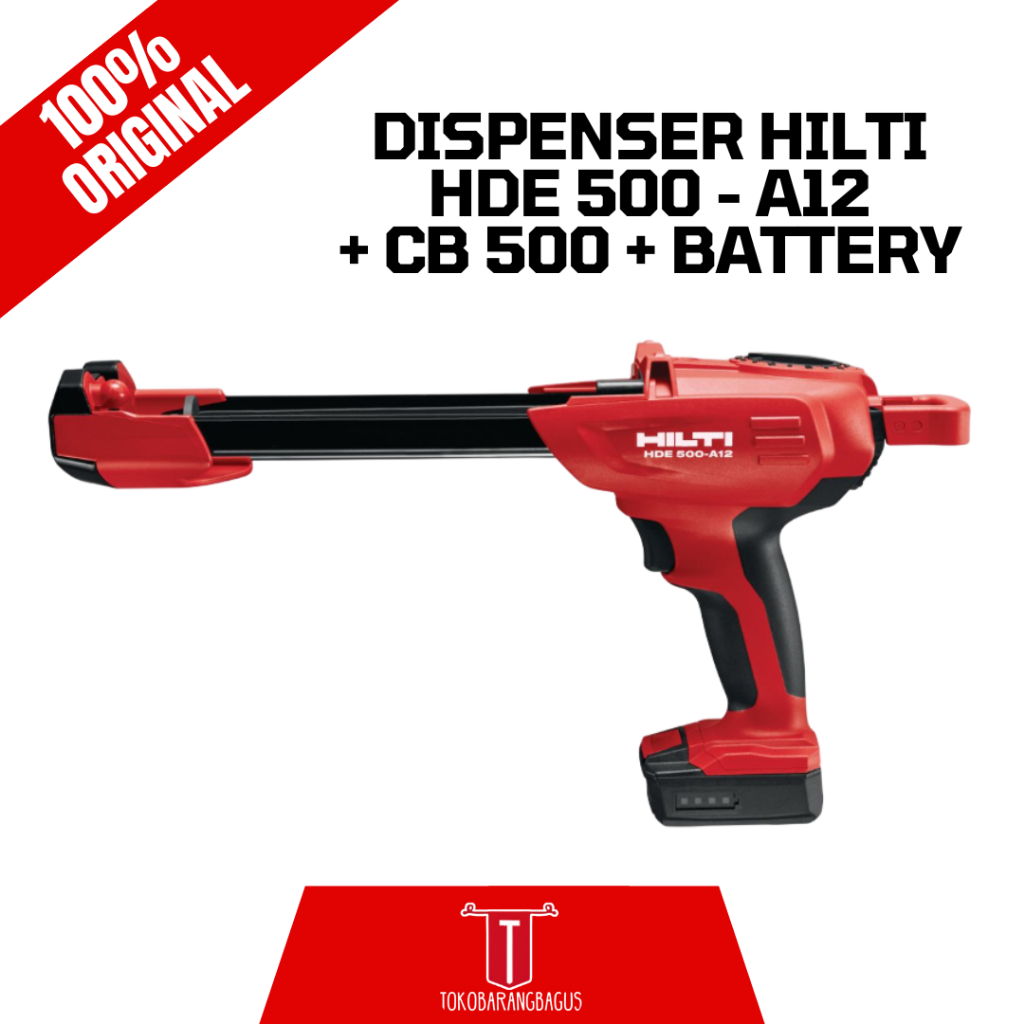 HILTI HDE 500-A12 Cordless Mortar Dispenser / Gun Chemical Hilti Baterai