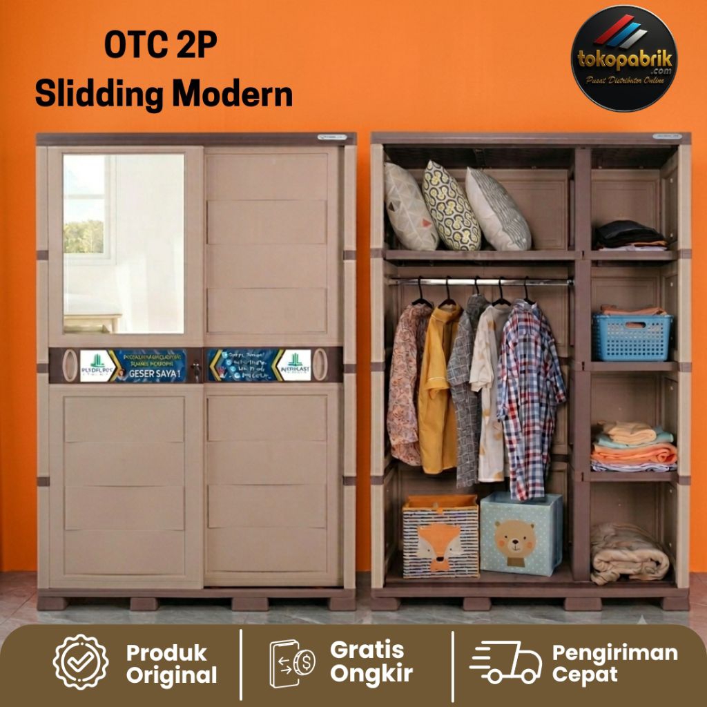 Lemari Sliding Olymplast Lemari pakaian Olymplast Minimalis Murah