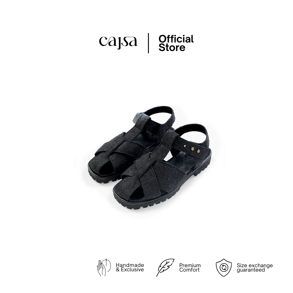 CAJSA | RIVER BLACK - FISHERMAN SHOES