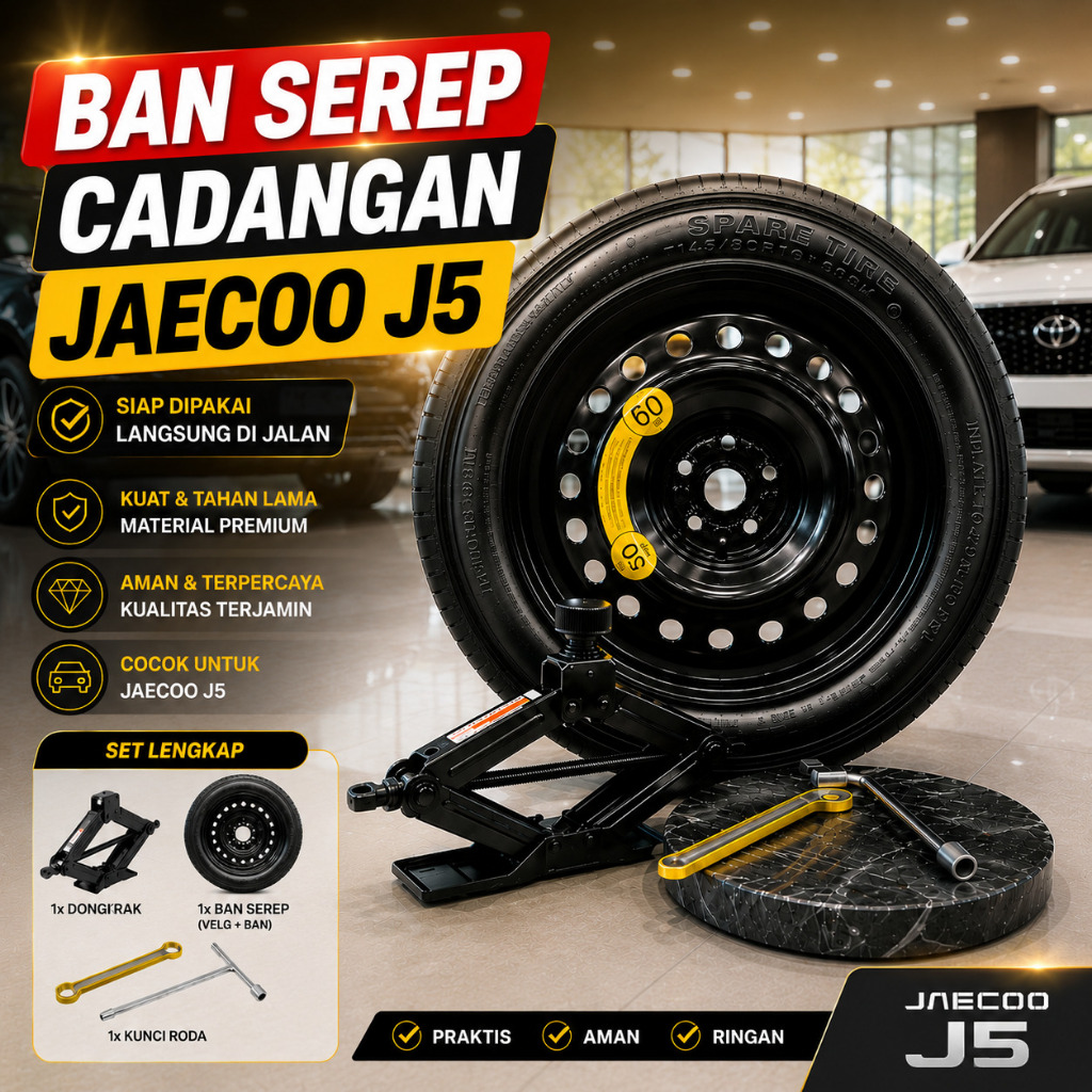 Ban Serep Mobil Jaecoo J5 Ban Serep Serap Cadangan Mobil Spare Tire Temporary Tubeless
