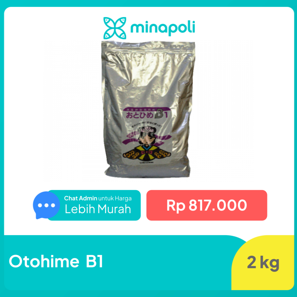 Pakan Ikan Otohime B1 Kualitas Terbaik untuk Pembenihan dan Pembesaran Ikan Laut & Air Tawar Kemasan