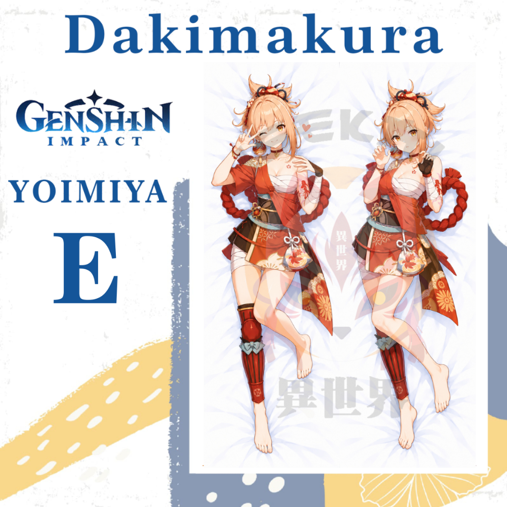 DAKIMAKURA YOIMIYA Genshin Impact - Sarung bantal YOIMIYA Waifu Anime