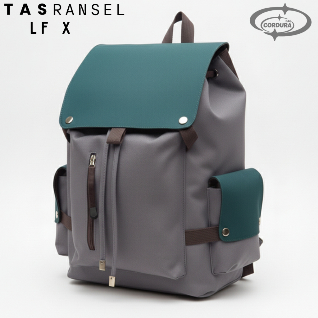 CORDURA  - Tas Sekolah Anak Laki Laki Tas Anime Serut Besar Naruto Anime AOT DLL LF Kulit