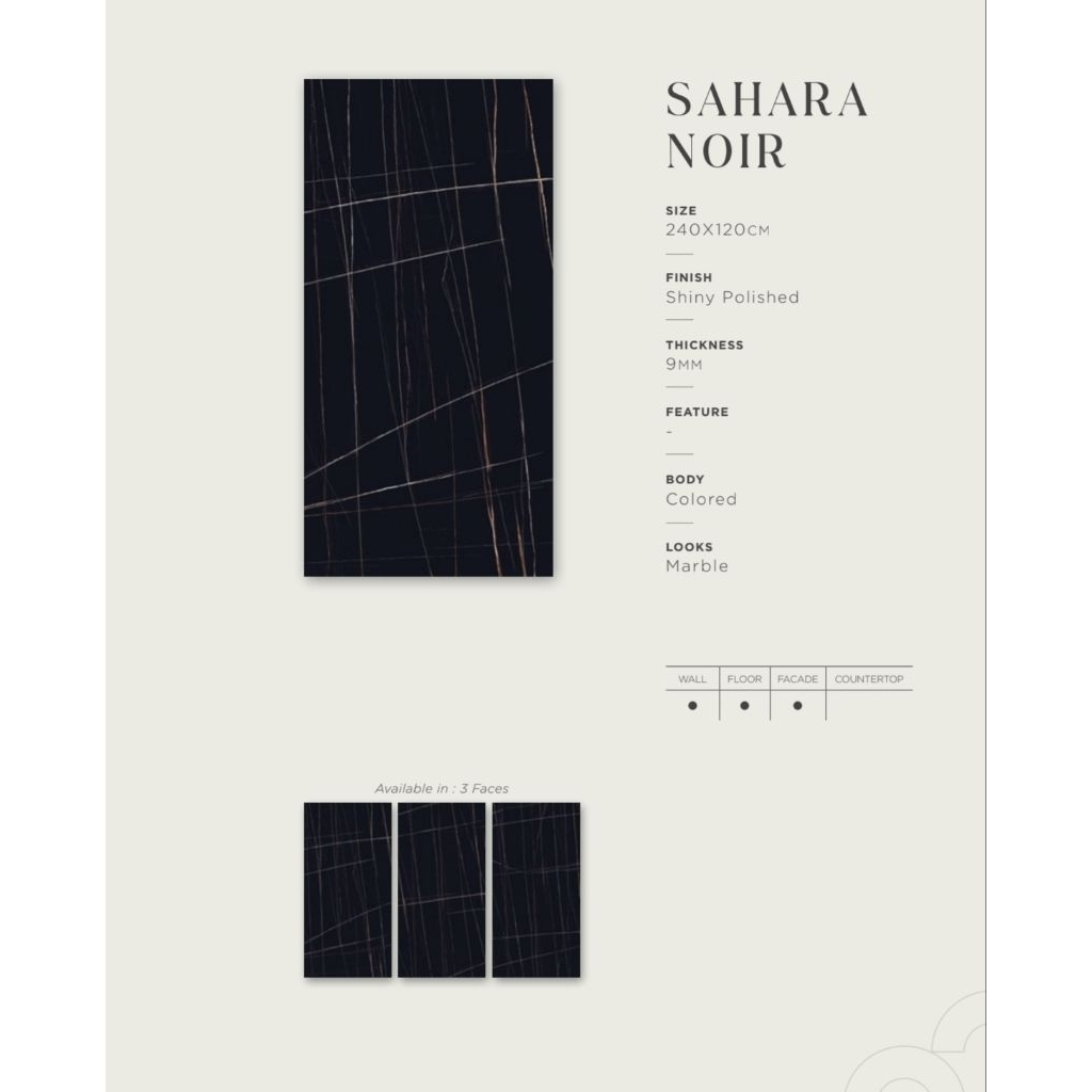 Granut Quadra Sahara Noir 240x120 Cm