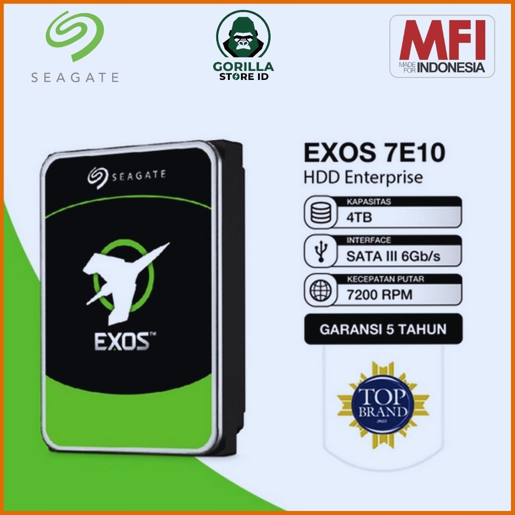 SEAGATE EXOS 7E10 HDD/ Hardisk Enterprise 4TB SATA 7200RPM