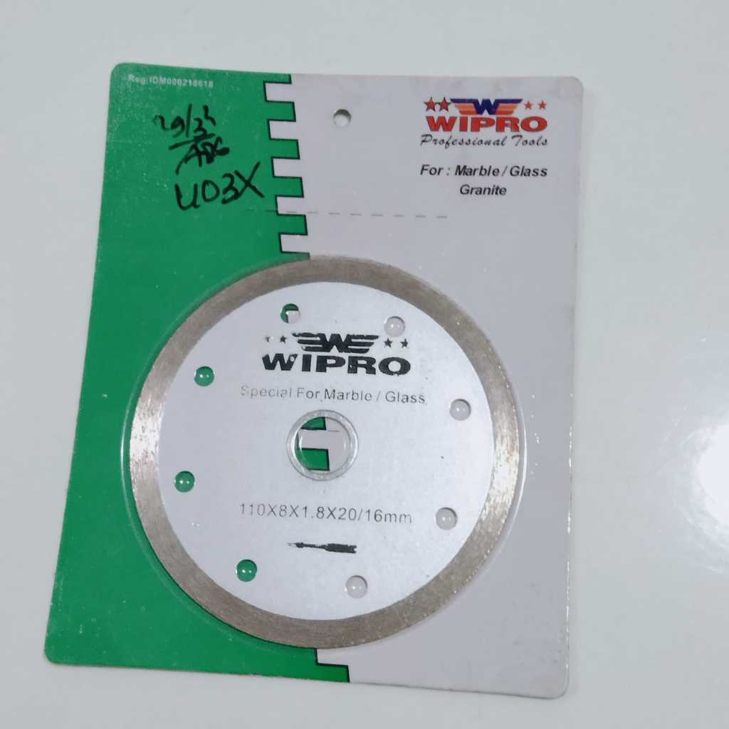 MATA PISAU POTONG KACA UBIN GRANIT WIPRO DWW-041E WIPRO DIAMOND WHEELS MATA PISAU POTONG GRANIT