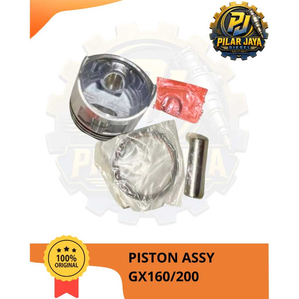 PISTON ASSY GX160/ Paket Piston Seher Set Assy Stang GX160/200