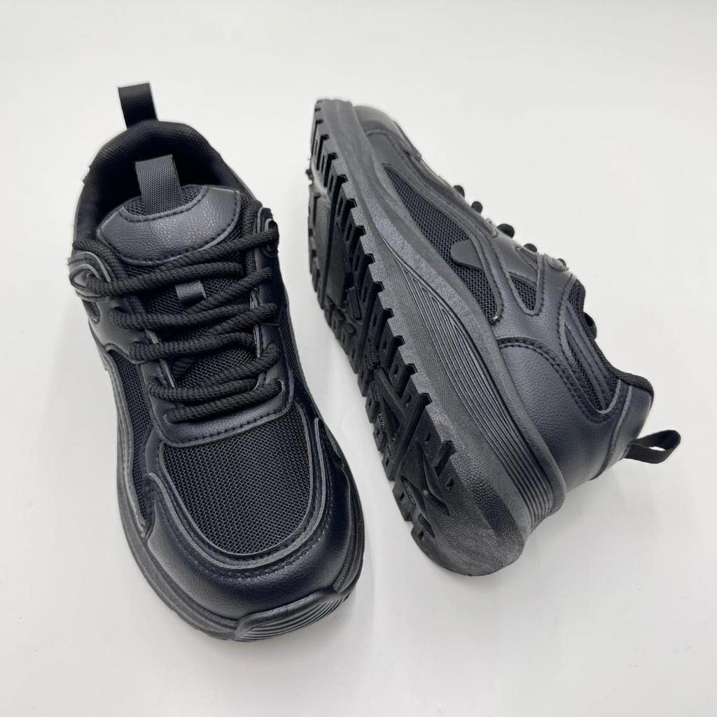 Laviola 5348 LSY - Sepatu Sneakers Sekolah Hitam