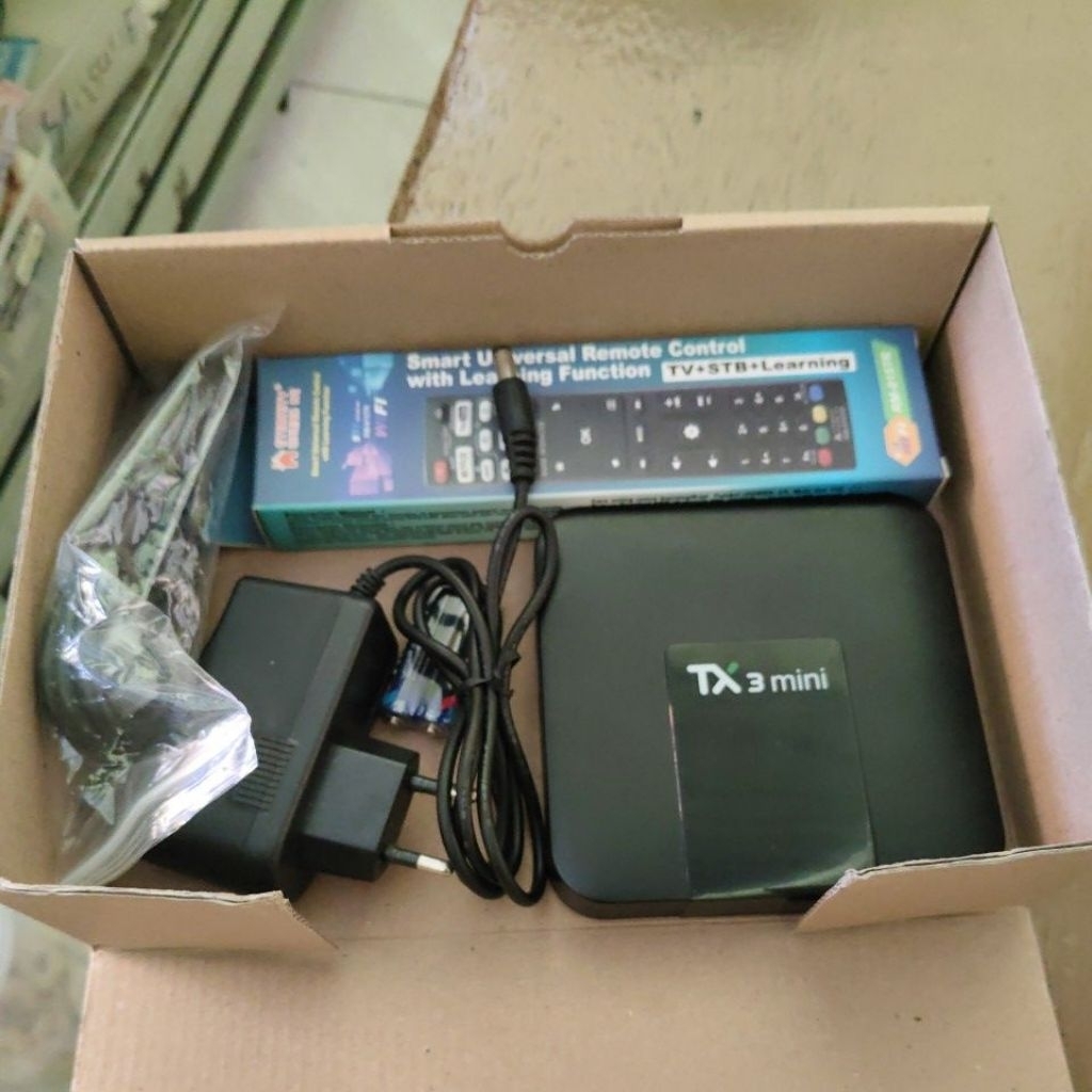 STB Android tv box ram 2/16 TX3 Mini A os 9 custom firmware full aplikasi