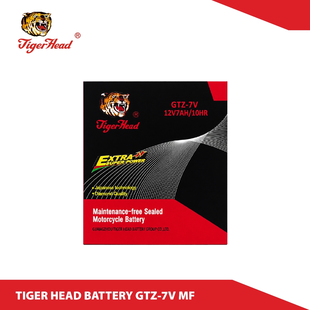 TIGER HEAD BATTERY/AKI MOTOR GTZ-7V MF