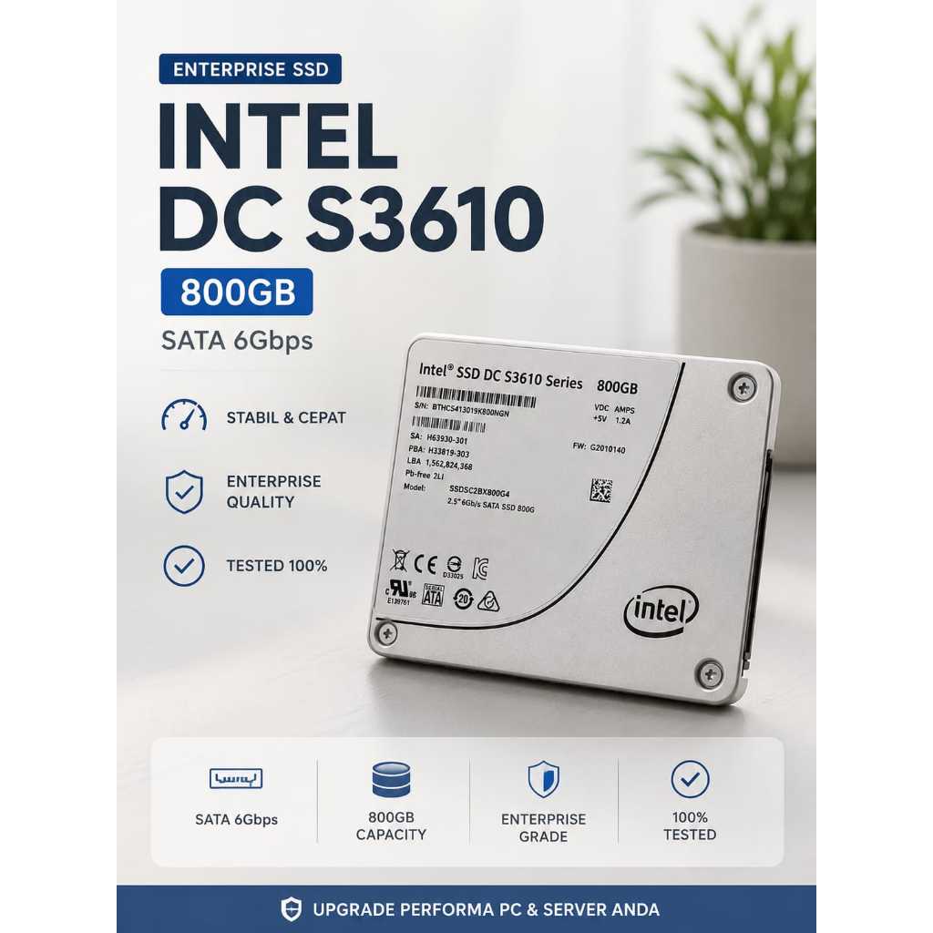 SSD Dell/Intel DC S3610 Series 800GB SATA 6Gbps