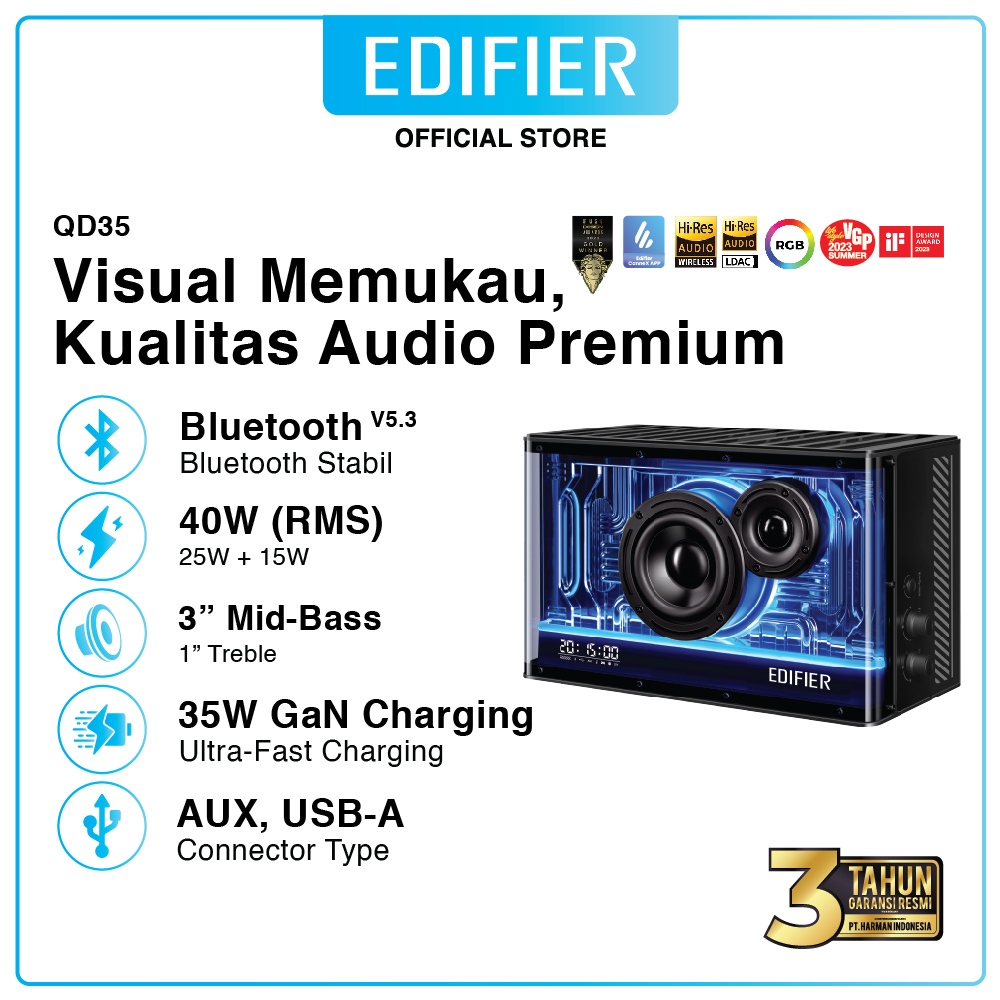 EDIFIER QD35 Tabletop Bluetooth Speaker