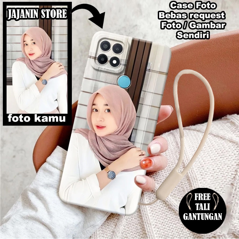 Custom Case + TALI Foto OPPO A15- OPPO A15S Fashion Case Pelindung Hp, Casing Handpone , Case Hp (Bi
