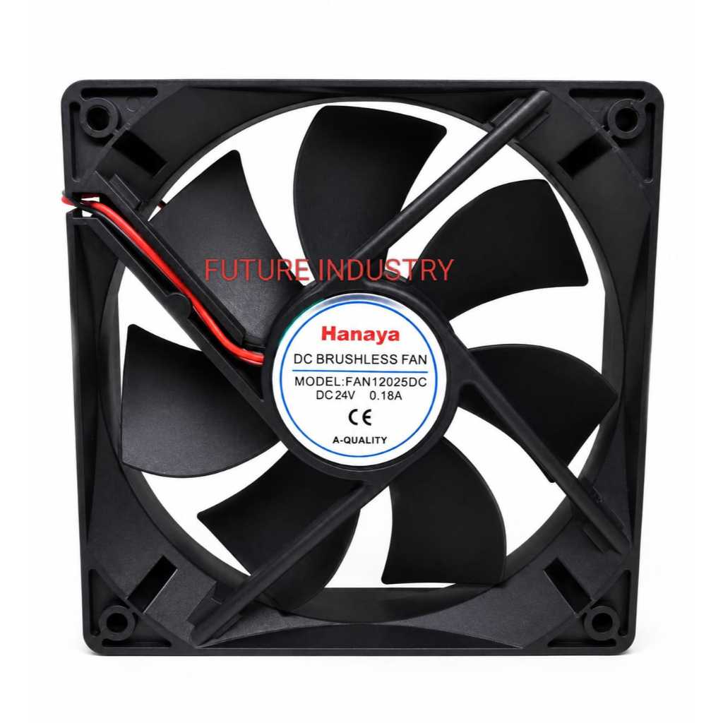 FAN DC 24 V HANAYA 12 CM X 12 CM 0,15 AMPERE