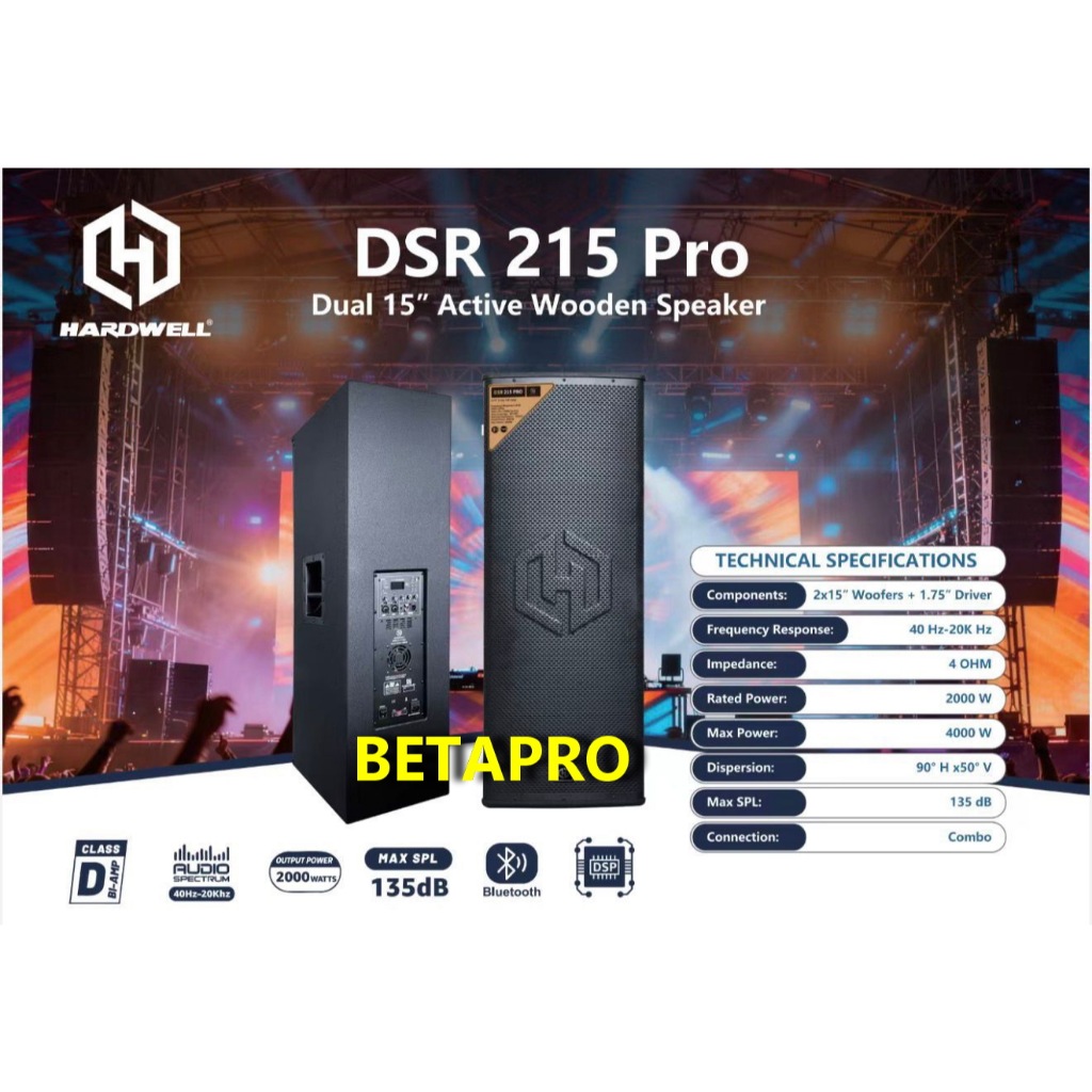 Speaker Aktif 15 Inch DSR 215 PRO DSR215PRO 4000 Watt Original