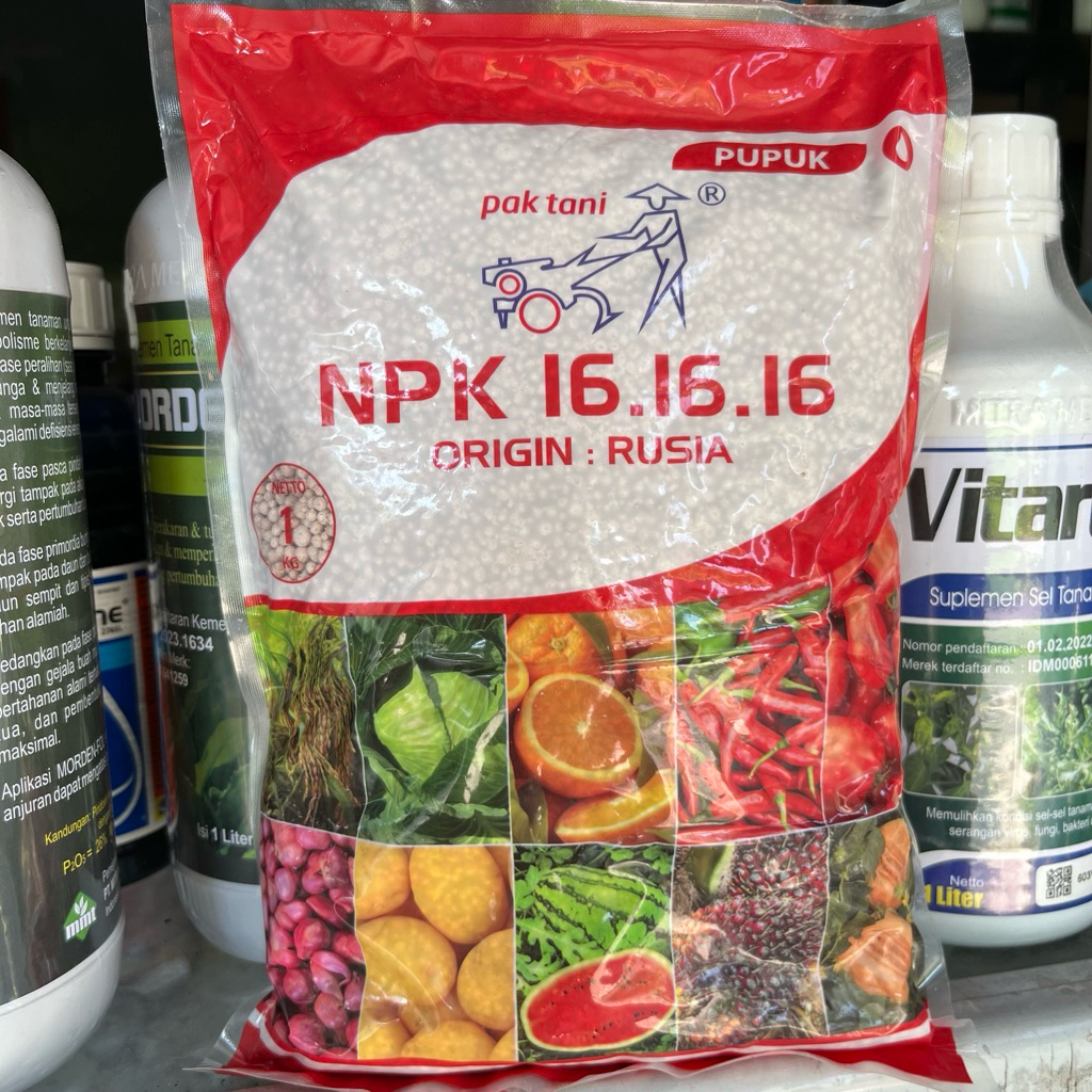 Pupuk npk 16 pak tani 1kg npk 16 16 16 merah