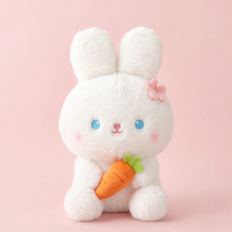 Boneka Capit Kelinci Putih Bulu Lembut Lucu Mini Plush Doll Gantungan Tas Boneka Imut Hadiah Anak