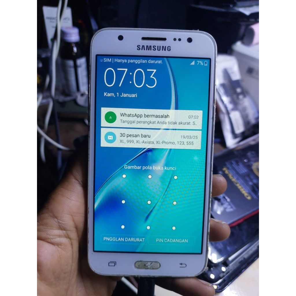 Unit Second Samsung J3 2016 Ram1/1.5GB Normal Siap Pakai