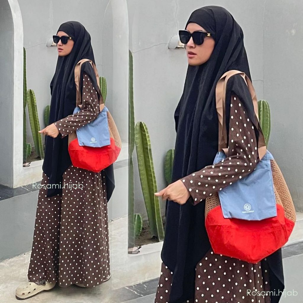 Kareen Dress / Gamis Polka / Dress Polka