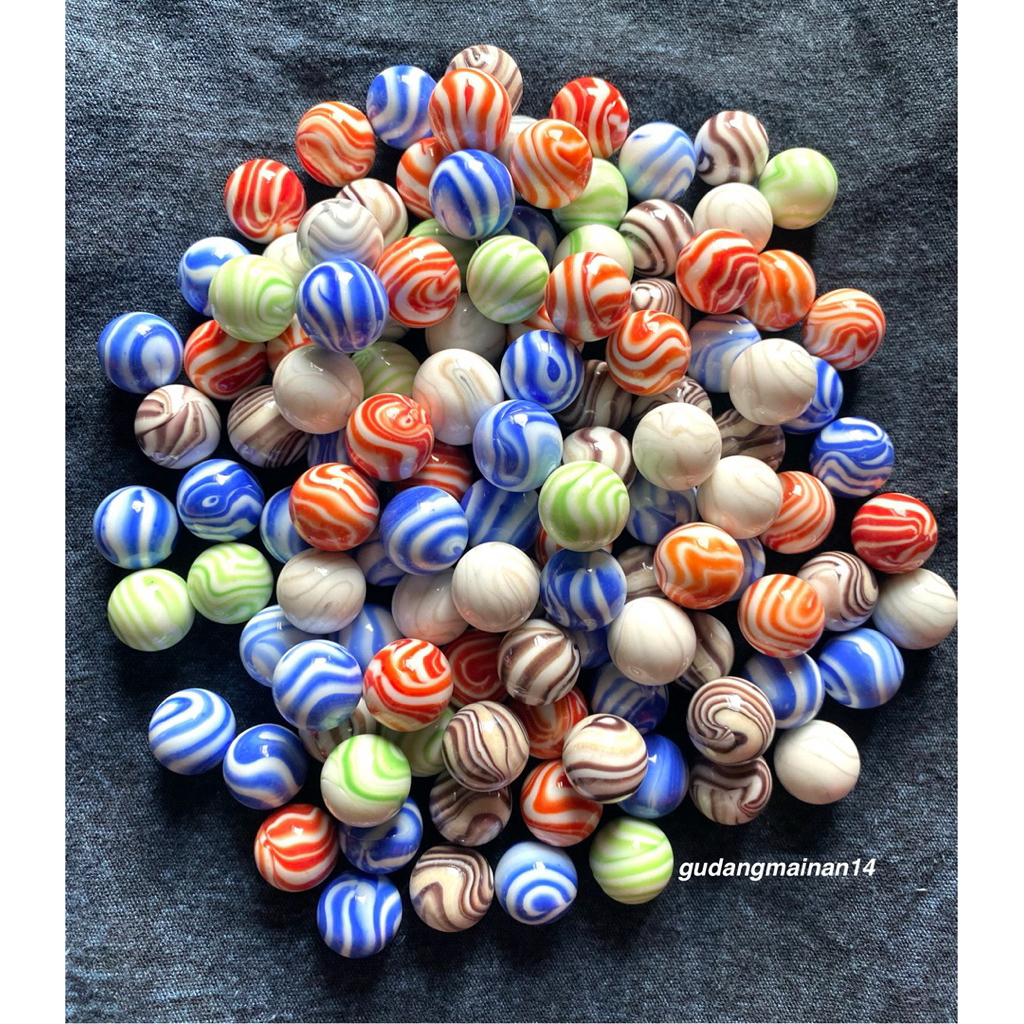 25Pc Kelereng Gundu Lolipop Gulali Warna Warni