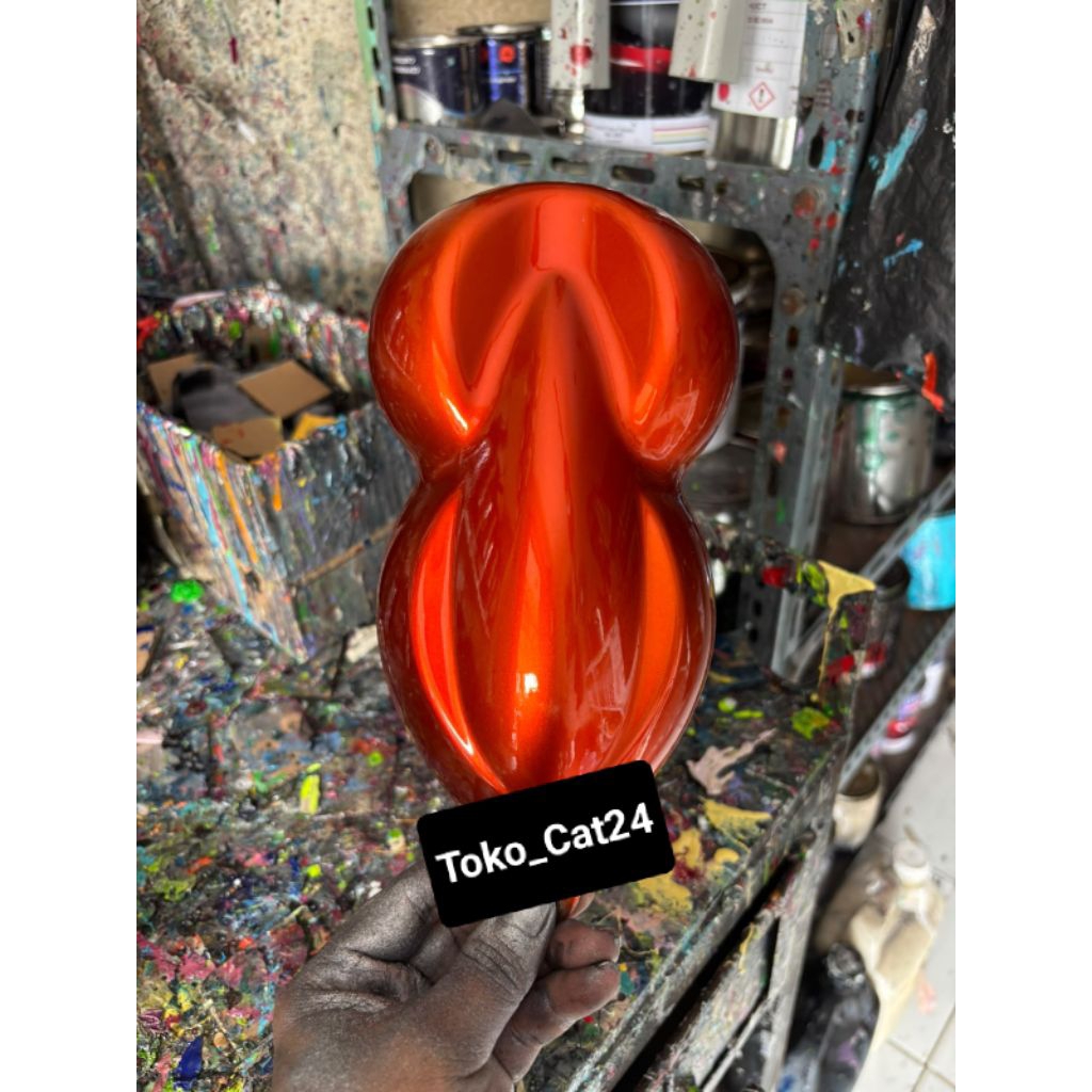 cat candy tone orange pu/cat candy oren bahan pu 100%