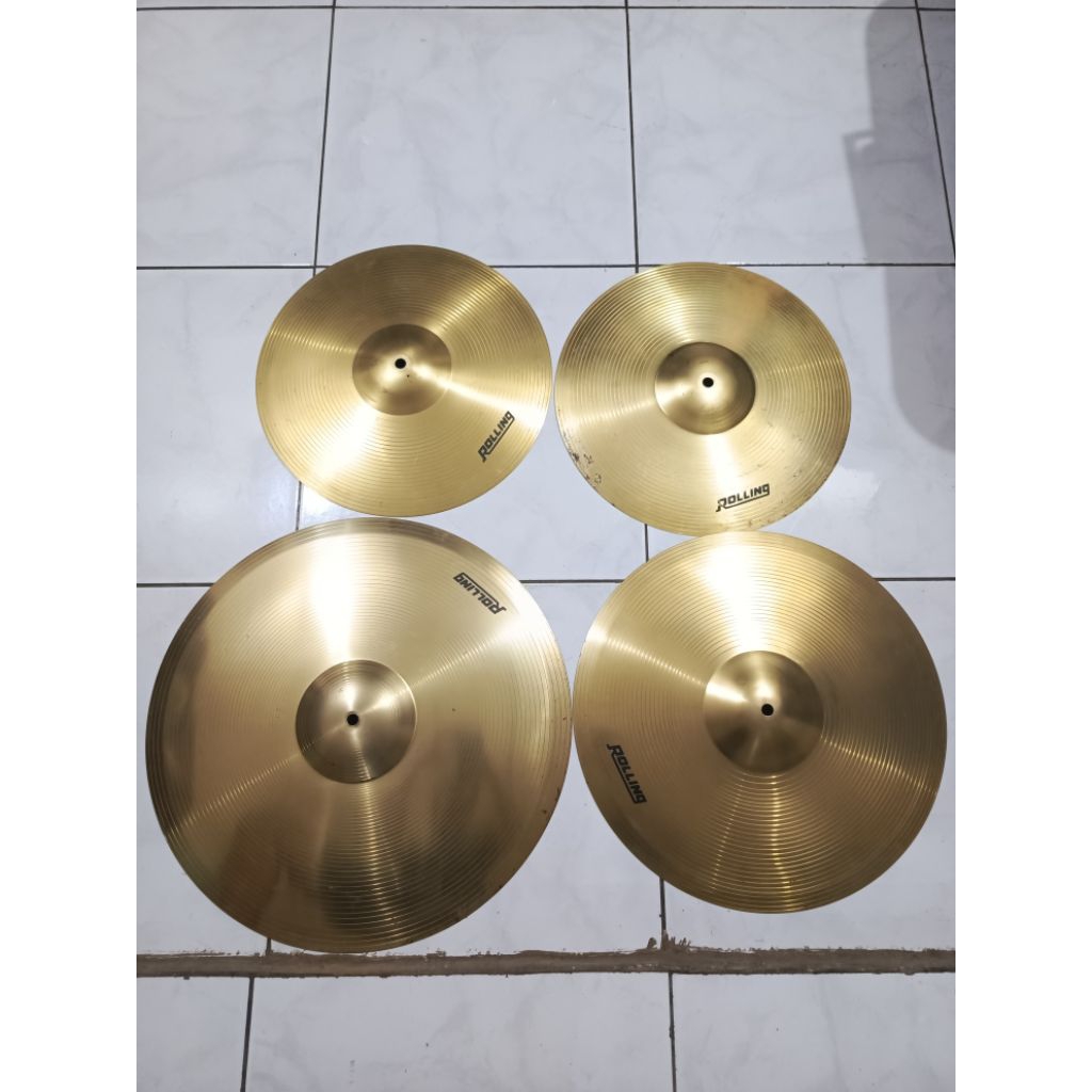 Cymbal drum hihat crash ride rolling