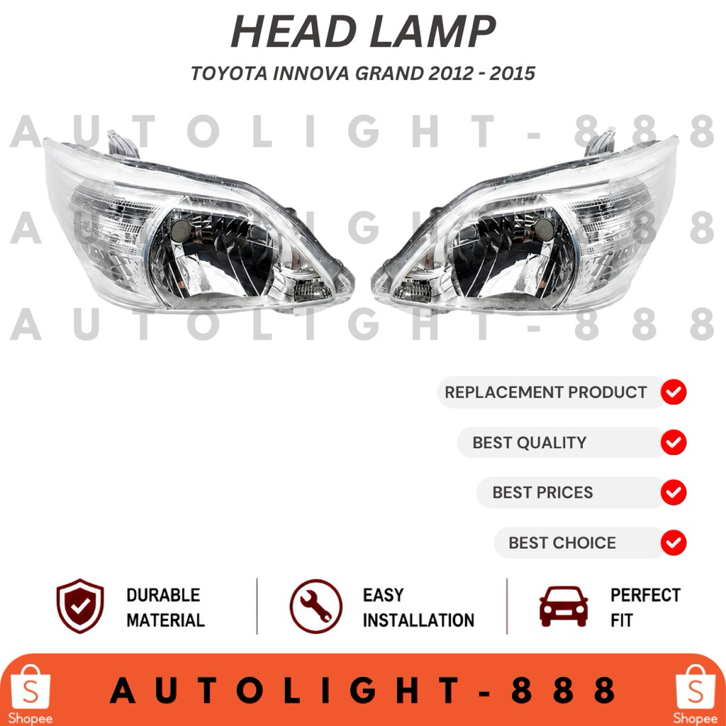 Head Lamp Toyota Innova Grand 2012 - 2015