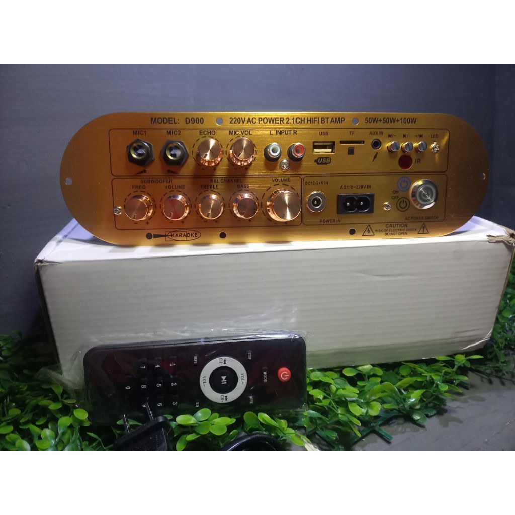 Amplifier D900 Class D 200watt pure Karaoke ecco