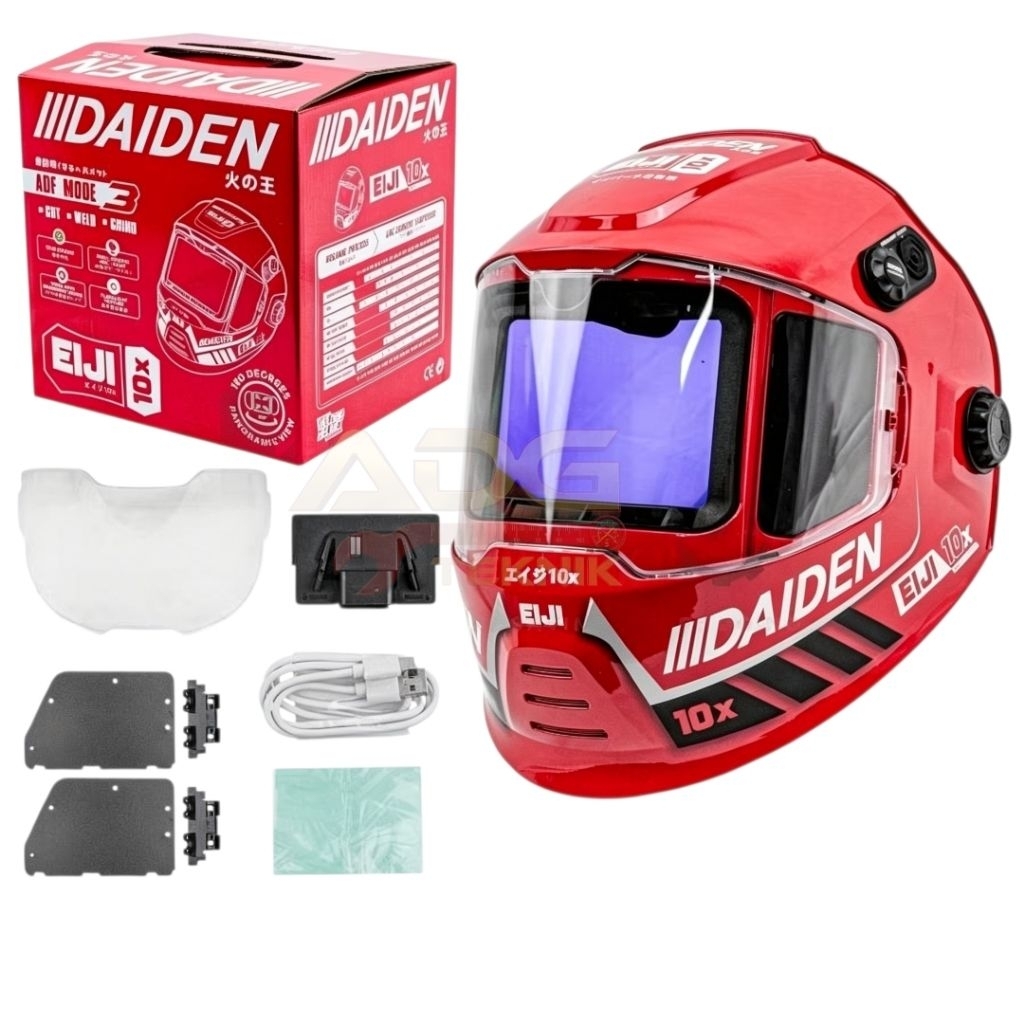 Helm Las Topeng Las Kedok Las Otomatis Auto Darkening EIJI10X DAIDEN EIJI 10X