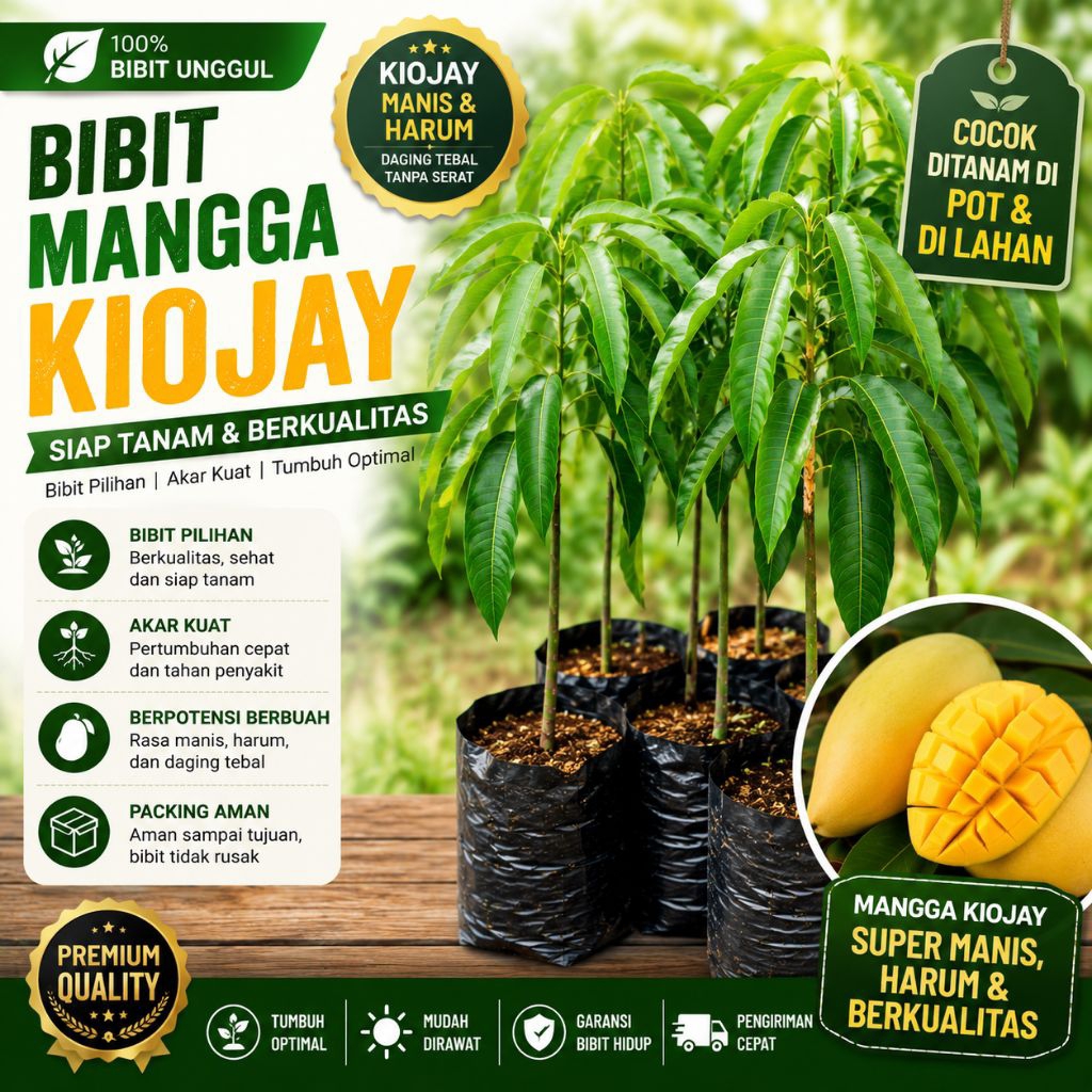 Bibit mangga kiojay/ bibit mangga kiojay okulasi/ bibit mangga kiojay jumbo
