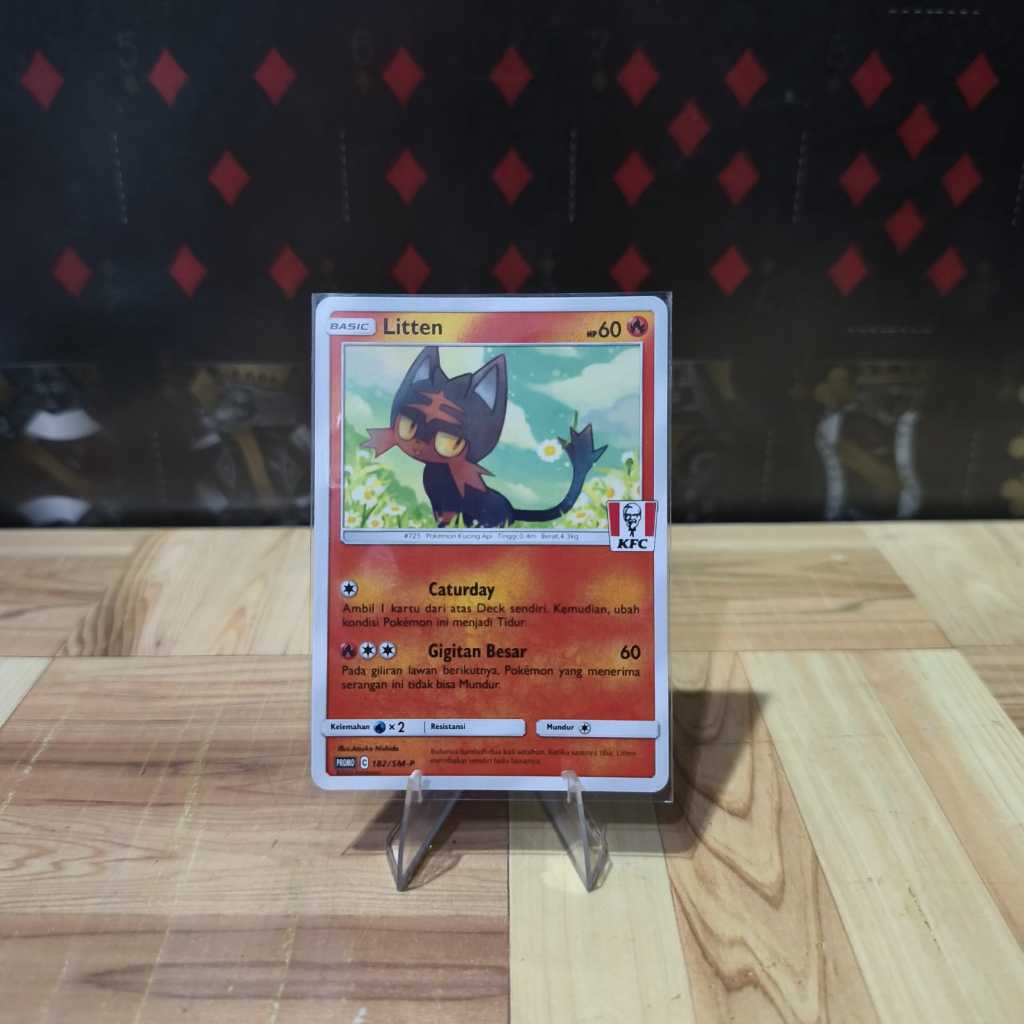 Litten Stamp KFC 182 / SM-P - Pokemon TCG Promo Card