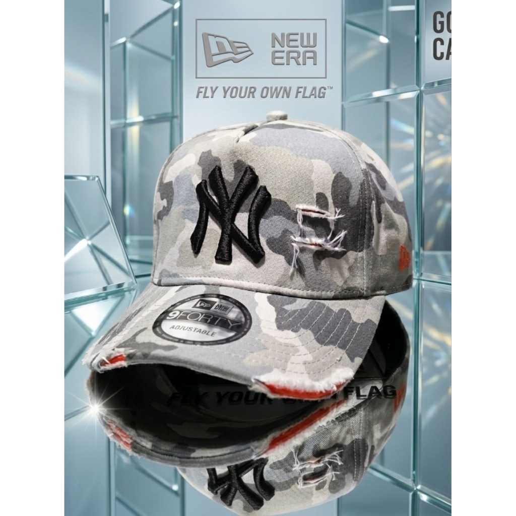Topi Baseball Distro Model Camo Sobek Sobek Unisex Pria/Wanita Original Premium